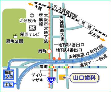 山口歯科アクセスＭＡＰ